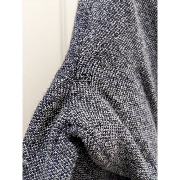 Emozioni Uomo Cardigan Sweater Button Front Wool Navy White - Picture 5 of 7